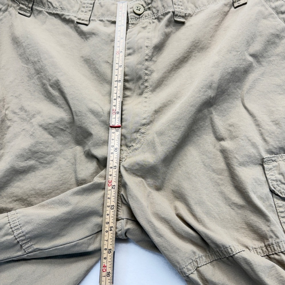 Wrangler Cargo Shorts Mens 42 Tan Khaki Ripstop‎ Outdoor Multi-Pocket Casual - Picture 12 of 16